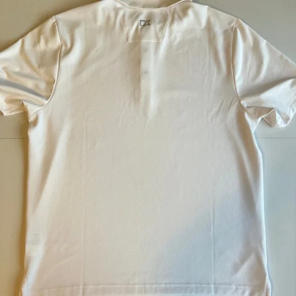 Cutter & Buck Men’s Drytec 50+ Sun Protection White Golf Polo Shirt Size L - Picture 6 of 7
